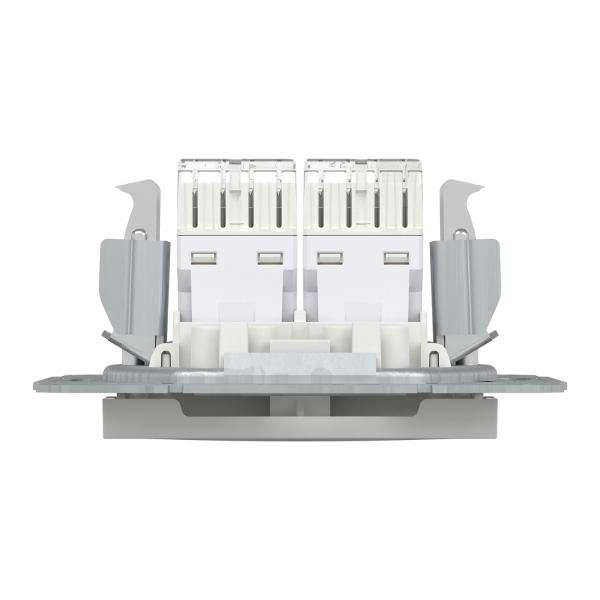 Schneider Asfora - Netzwerkdose - ISDN-​Dose CAT5e 2xRJ45